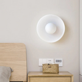 Modern Wooden LED Flush Mount Ceiling Light – Dimmable & Adjustable Color Temperature