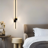 Minimalist LED Wall Light with Warm White Glow and Sleek Aluminum Design