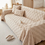 Ultra-Soft Textured Sofa Throw Blanket – Plush Decorative Couch Cover for Living Room