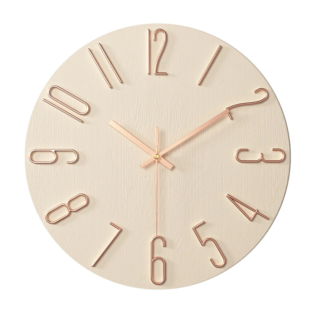 Modern Minimalist Wall Clock – Large Decorative Silent Timepiece