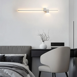 Minimalist LED Wall Light with Warm White Glow and Sleek Aluminum Design
