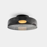 Modern Flush Mount Murano Glass Ceiling Light – Hand-Blown Dome Fixture
