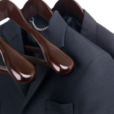 Luxury Solid Wood Suit Hangers – Wide Shoulder & Non-Slip Bar for Jackets and Coats