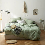 Sage Green Bedding Set – Breathable Polyester Duvet Cover & Pillowcase Set