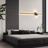 Minimalist LED Wall Light with Warm White Glow and Sleek Aluminum Design