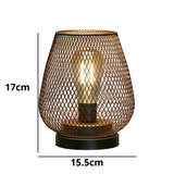 Matte Black Battery-Powered LED Lantern – Wireless Table & Patio Accent Light