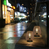 Matte Black Battery-Powered LED Lantern – Wireless Table & Patio Accent Light