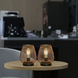 Matte Black Battery-Powered LED Lantern – Wireless Table & Patio Accent Light