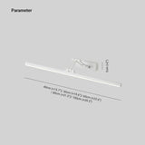 Matte Black Adjustable LED Vanity Wall Light – Sleek Over-Mirror Bathroom Fixture