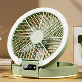 Wireless Electric Fan with LED Display – Quiet Desktop & Wall-Mount Air Circulator for Home Use
