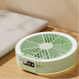 Wireless Electric Fan with LED Display – Quiet Desktop & Wall-Mount Air Circulator for Home Use