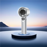 Portable USB Handheld Bladeless Fan with Adjustable Airflow – Compact Cooling On the Go
