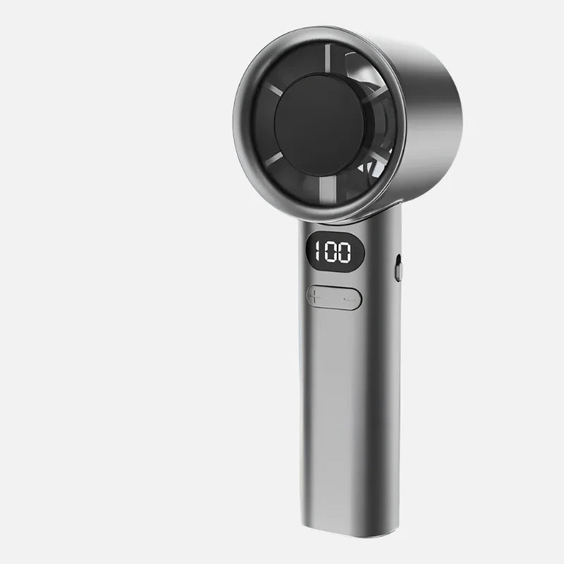 Portable USB Handheld Bladeless Fan with Adjustable Airflow – Compact Cooling On the Go