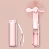 3-in-1 Portable Folding Handheld Fan with Built-In Power Bank – USB Rechargeable Mini Fan for Outdoor & Indoor Use