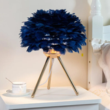 Cordless Dimmable Feather Table Lamp – Elegant LED Accent Light