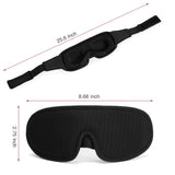 Contoured 3D Sleep Eye Mask – Light-Blocking Breathable Eye Cover for Travel & Home