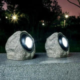 Solar Rock-Effect Garden Light – Weatherproof LED Outdoor Path Lighting