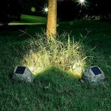 Solar Rock-Effect Garden Light – Weatherproof LED Outdoor Path Lighting