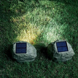Solar Rock-Effect Garden Light – Weatherproof LED Outdoor Path Lighting