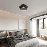Modern Flush Mount Murano Glass Ceiling Light – Hand-Blown Dome Fixture