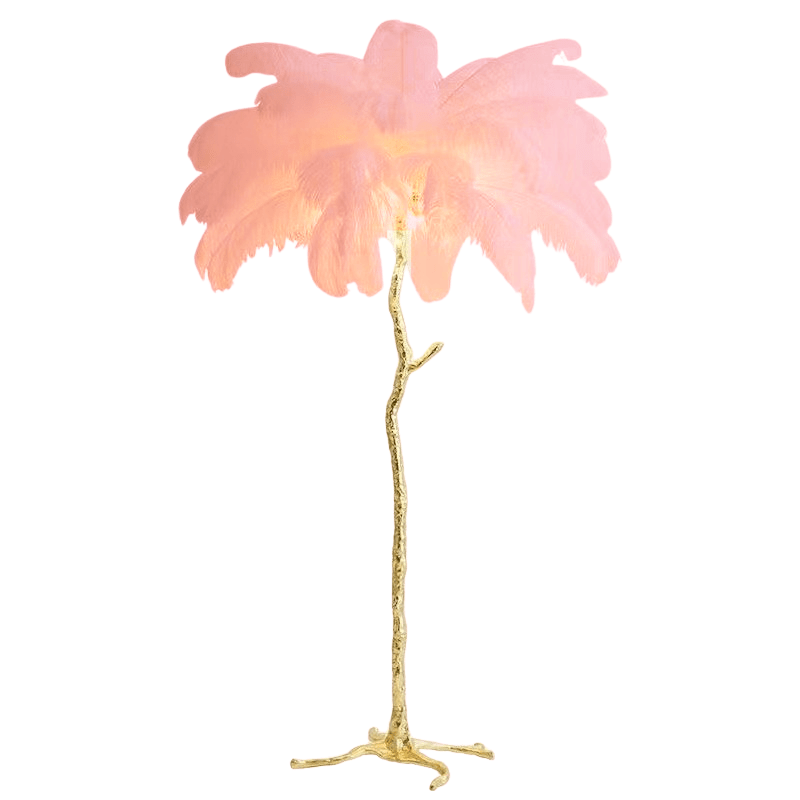 Cordless Touch‑Dimmable Feather Table Lamp – Portable Ambient Accent Lighting