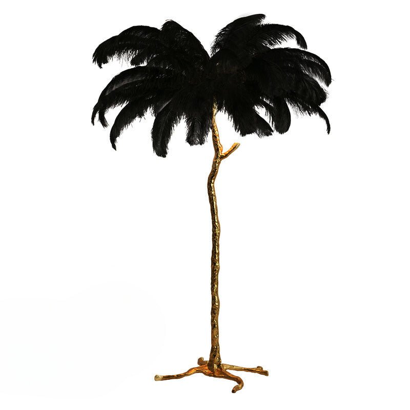 Cordless Touch‑Dimmable Feather Table Lamp – Portable Ambient Accent Lighting