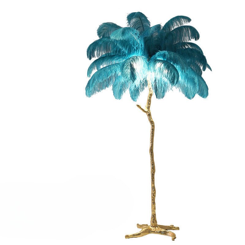 Cordless Touch‑Dimmable Feather Table Lamp – Portable Ambient Accent Lighting