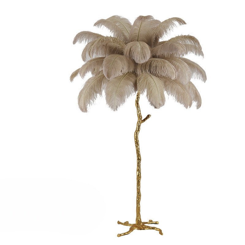 Cordless Touch‑Dimmable Feather Table Lamp – Portable Ambient Accent Lighting