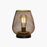 Matte Black Battery-Powered LED Lantern – Wireless Table & Patio Accent Light