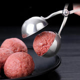 Stainless Steel Meatball Maker Tongs – Manual Food Scoop Tool