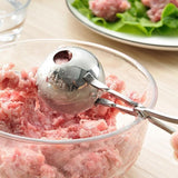 Stainless Steel Meatball Maker Tongs – Manual Food Scoop Tool