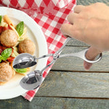 Stainless Steel Meatball Maker Tongs – Manual Food Scoop Tool