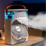 3-in-1 Portable Air Cooler with LED Light and Humidifier – Compact Cooling Fan for Home and Office Use