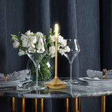 Cordless Touch-Dimmable Alloy Candlestick Lamp – Rechargeable Table Accent Light