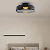 Modern Flush Mount Murano Glass Ceiling Light – Hand-Blown Dome Fixture