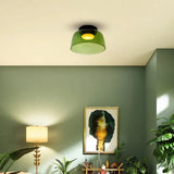 Modern Flush Mount Murano Glass Ceiling Light – Hand-Blown Dome Fixture