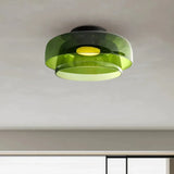 Modern Flush Mount Murano Glass Ceiling Light – Hand-Blown Dome Fixture