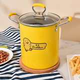 Multi-Function Deep Frying Pot with Removable Basket – Compact Kitchen Cooker
