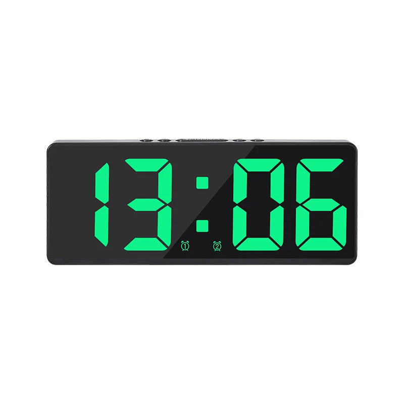 Voice-Controlled LED Alarm Clock with Temperature Display
