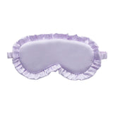 Silk Ruffle Sleep Mask – Lightweight Light-Blocking Eye Mask with Adjustable Strap