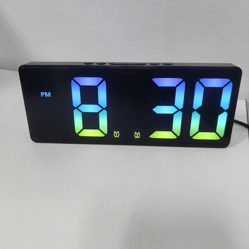 Voice-Controlled LED Alarm Clock with Temperature Display