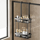 Hanging Shower Caddy – Rustproof Double Tier Bathroom Organizer with Hooks