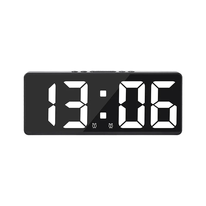 Voice-Controlled LED Alarm Clock with Temperature Display