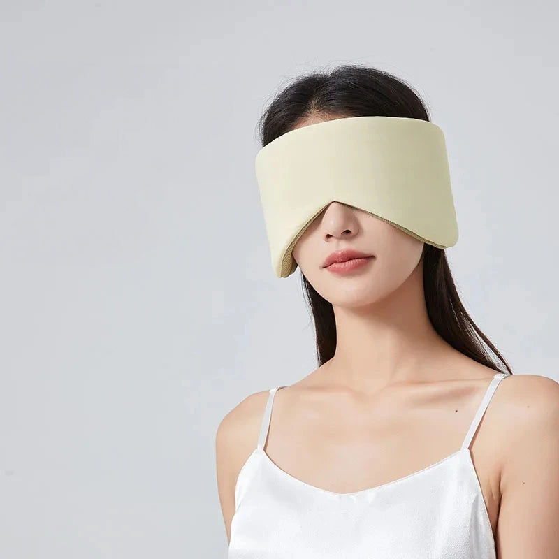 SilkCool Dual-Sided Ice Silk Sleep Mask with Adjustable Strap for Light Blocking Comfort
