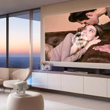 Portable 4K Home Theater Projector with Auto Focus and 650 ANSI Lumens