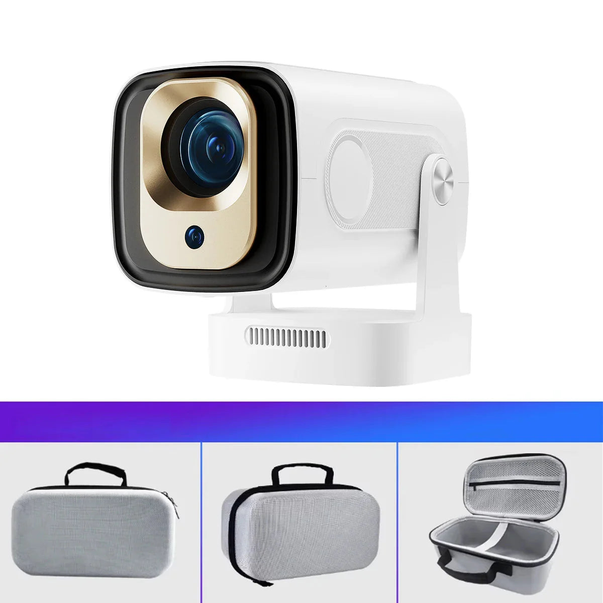Portable 4K-Supported Mini Projector with Auto Focus and 330 ANSI Lumens