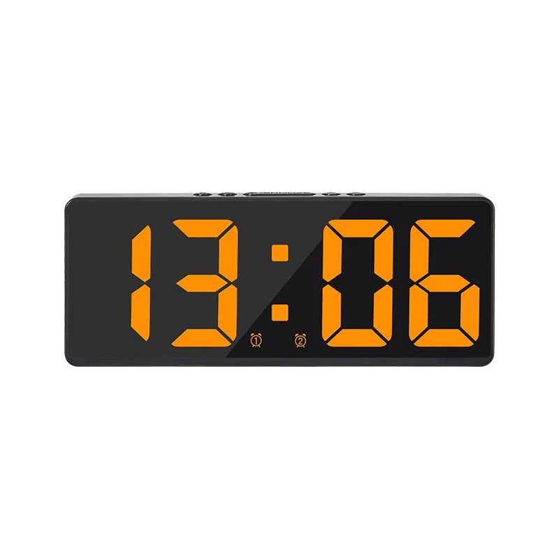 Voice-Controlled LED Alarm Clock with Temperature Display
