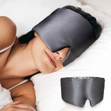 Luxury Silk Sleep Mask for Side Sleepers – 100% Light Blocking Eye Mask with Soft Cotton Lining