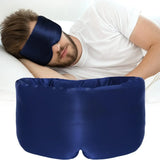 Luxury Silk Sleep Mask for Side Sleepers – 100% Light Blocking Eye Mask with Soft Cotton Lining