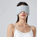 SilkCool Dual-Sided Ice Silk Sleep Mask with Adjustable Strap for Light Blocking Comfort